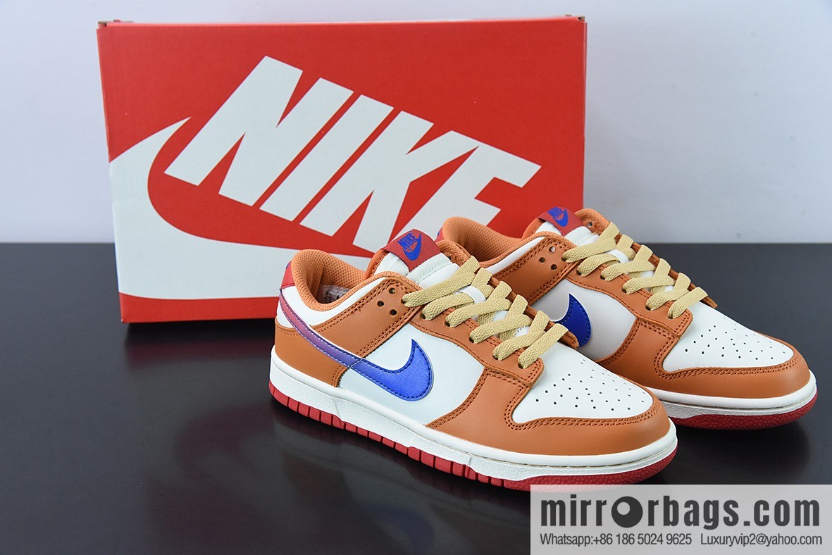 NK Dunk Low white orange blue, low-top sports and leisure shoes, item number: DH9765-101