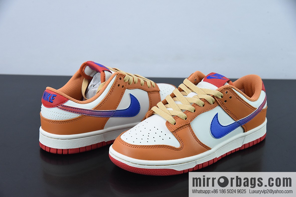 NK Dunk Low white orange blue, low-top sports and leisure shoes, item number: DH9765-101