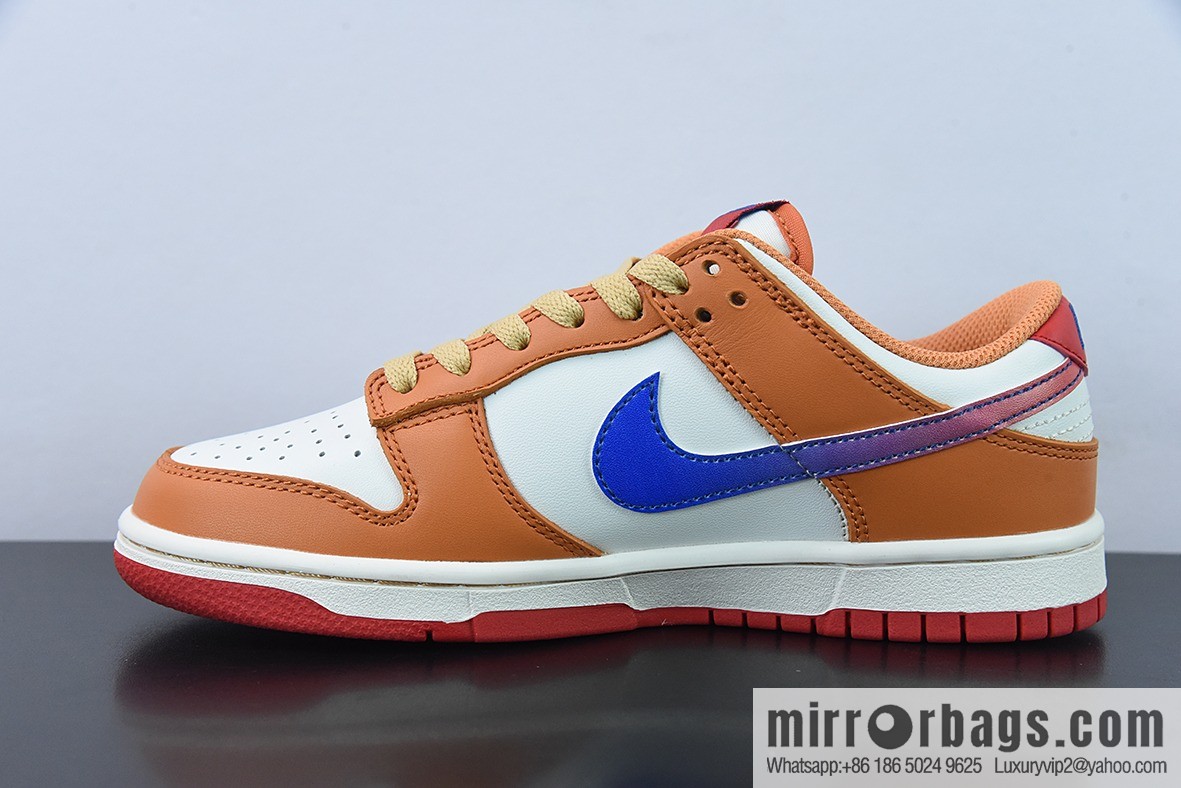 NK Dunk Low white orange blue, low-top sports and leisure shoes, item number: DH9765-101