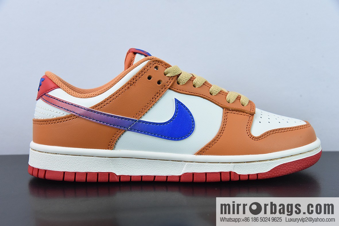 NK Dunk Low white orange blue, low-top sports and leisure shoes, item number: DH9765-101