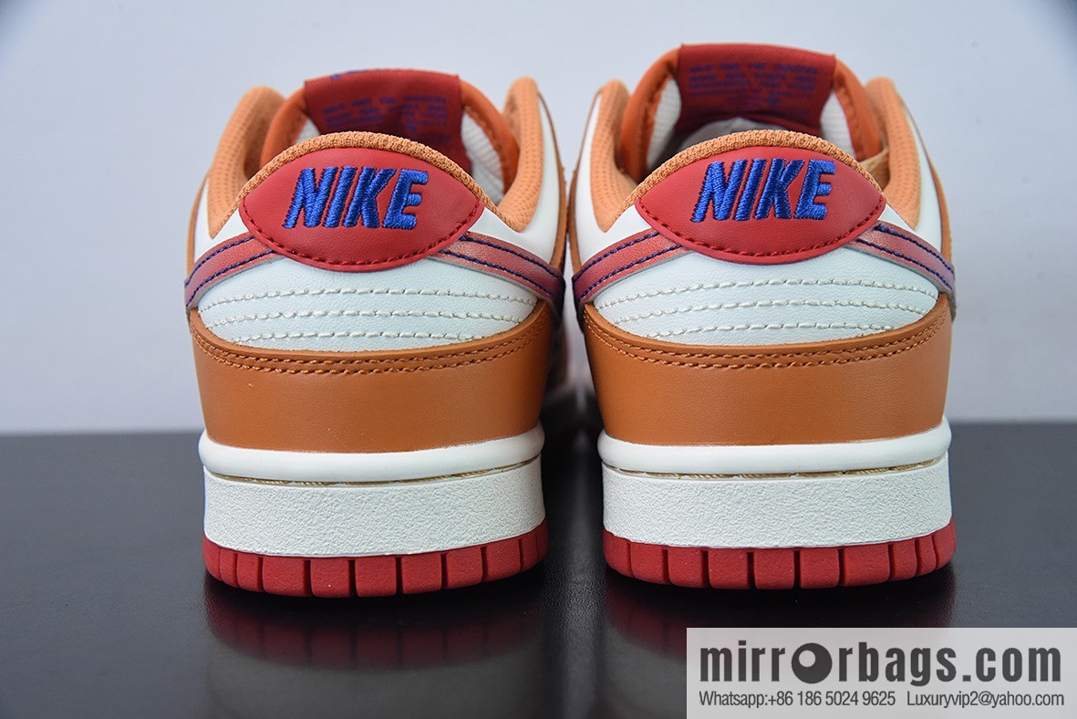 NK Dunk Low white orange blue, low-top sports and leisure shoes, item number: DH9765-101