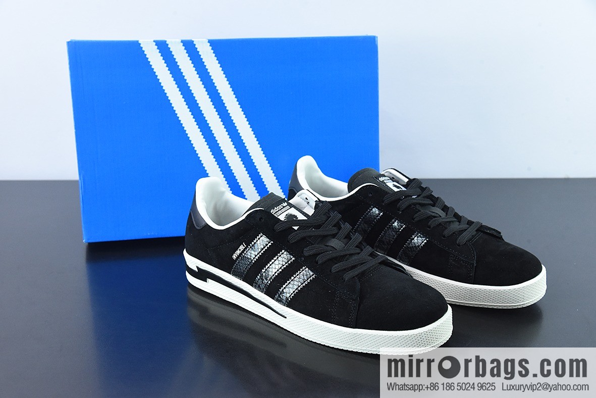 NEIGHBORHOOD x INVINCIBLE x AD Originals Campus Tripartite Joint Academy Series Classic Vintage Low Top Versatile Casual Sports Board Shoes GW8852