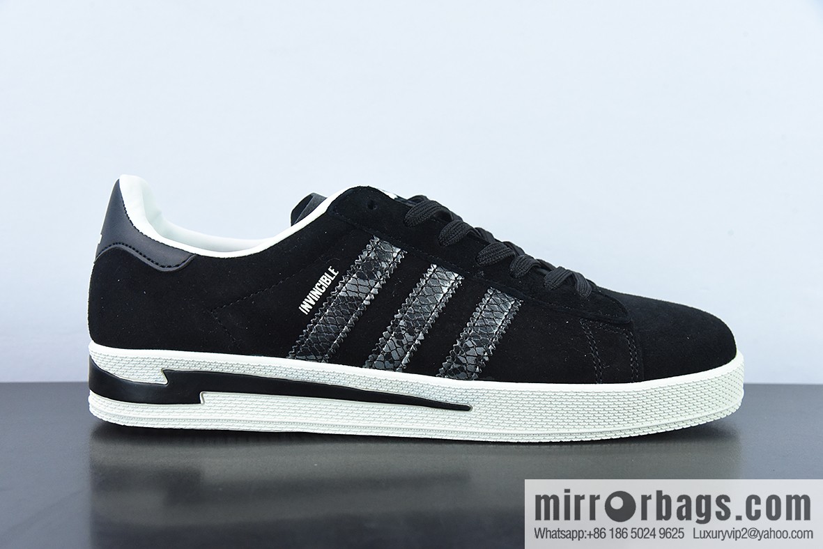 NEIGHBORHOOD x INVINCIBLE x AD Originals Campus Tripartite Joint Academy Series Classic Vintage Low Top Versatile Casual Sports Board Shoes GW8852