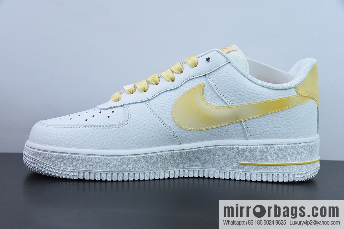 Nk Air Force 1 '07 Low White and Yellow, Classic Versatile Low Help Air Force One, Item Number DV3505-101