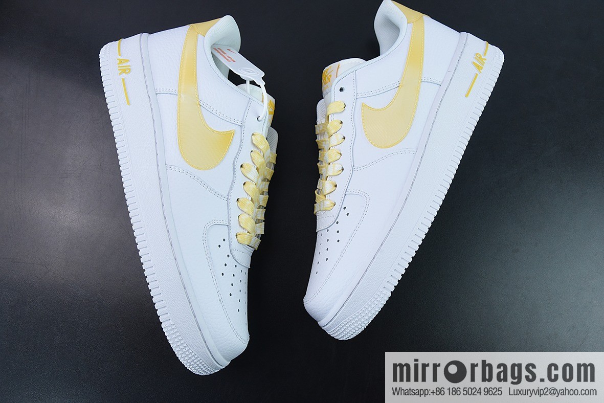 Nk Air Force 1 '07 Low White and Yellow, Classic Versatile Low Help Air Force One, Item Number DV3505-101