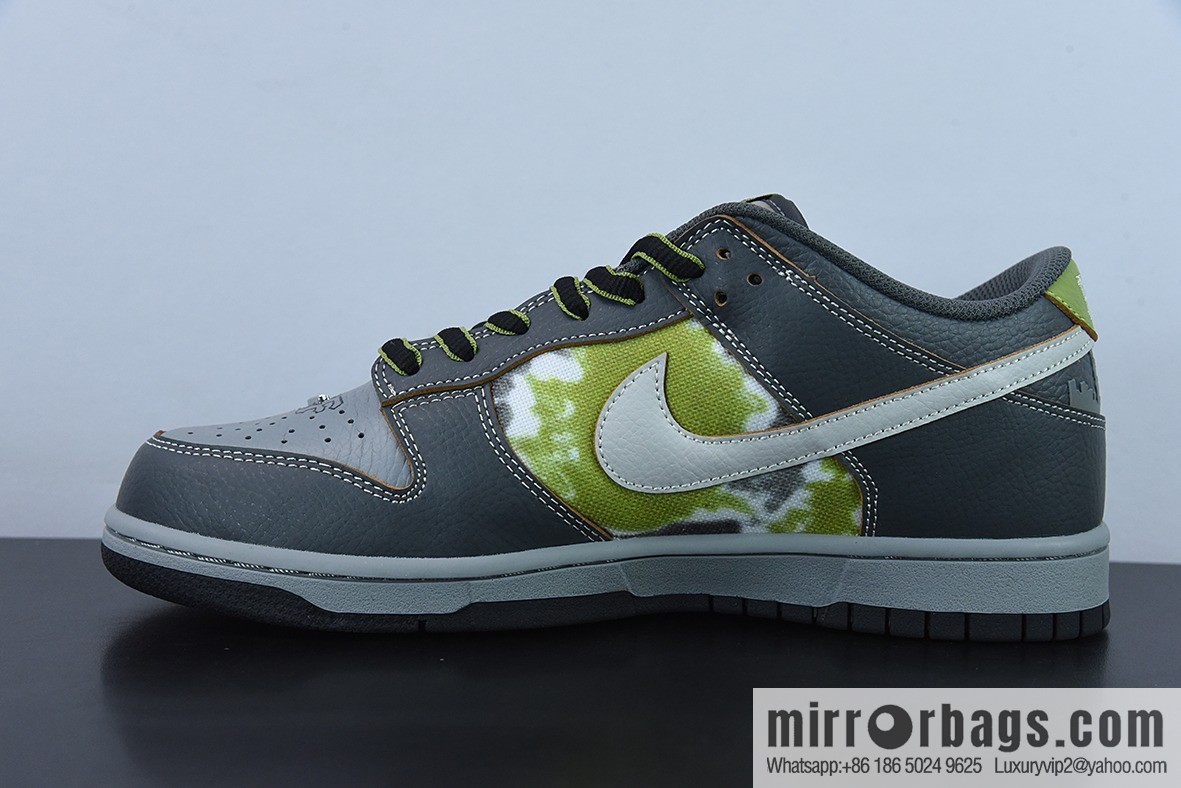 HUF x Nk SB Dunk Low NYC joint model, gray-green SB low-top sports and leisure shoes, item number: FD8775-002
