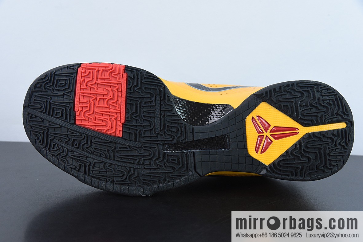 Nike Kobe 5 Bruce Lee Alt Black and Yellow Bruce Lee Men's Sports Shoes, Item Number: CD4991-101-700