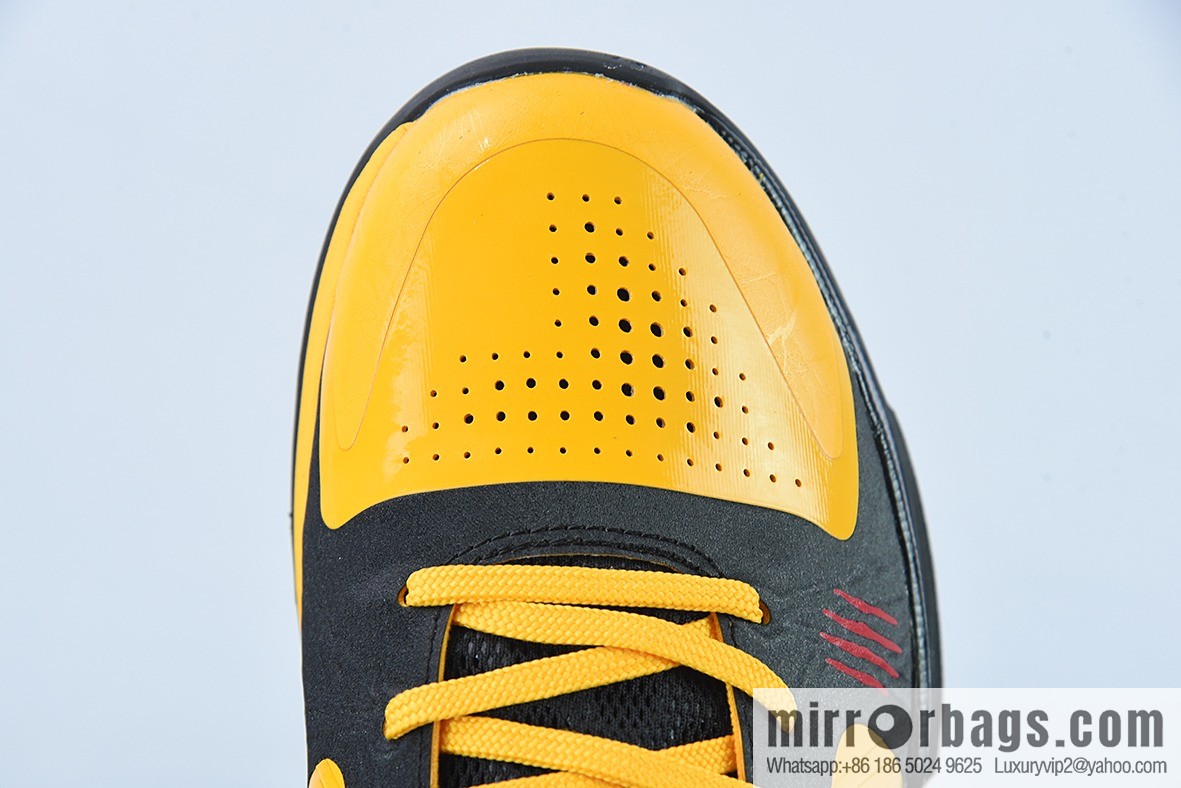 Nike Kobe 5 Bruce Lee Alt Black and Yellow Bruce Lee Men's Sports Shoes, Item Number: CD4991-101-700
