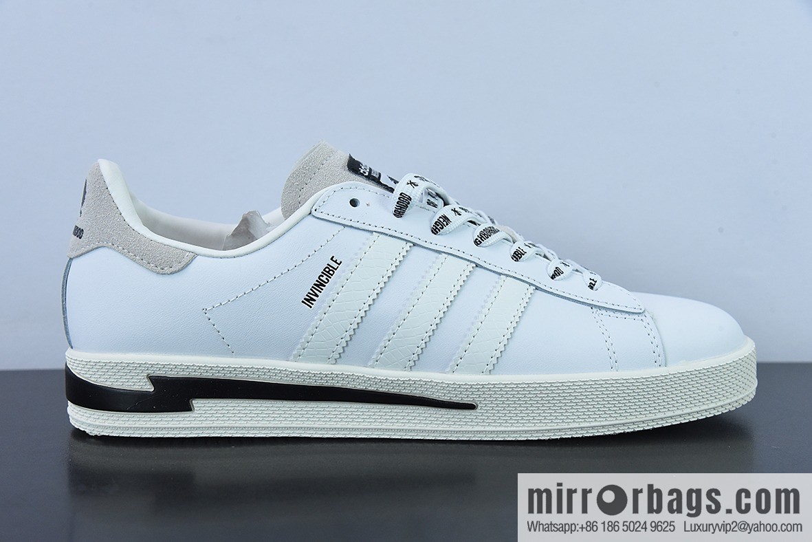 Clover CAMPUS INV X NBHD silver and white snake pattern flip fur low-top Vintage sports and leisure board shoes, item number: GW8962
