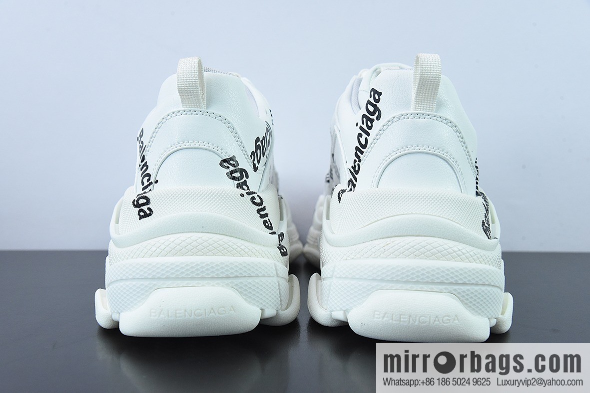 Balenciaga/Balenciaga Balenciaga generation dad shoes bullet comment white and black letters, item number: 536737W2FAB9010
