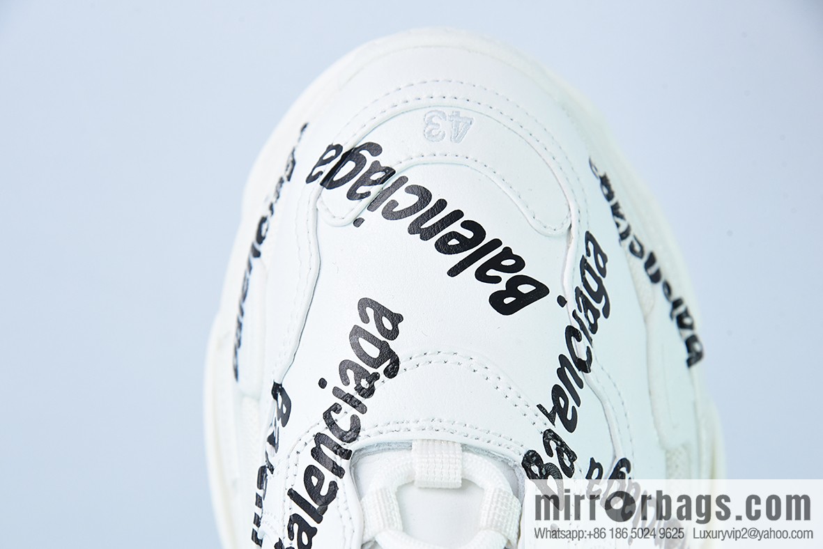 Balenciaga/Balenciaga Balenciaga generation dad shoes bullet comment white and black letters, item number: 536737W2FAB9010
