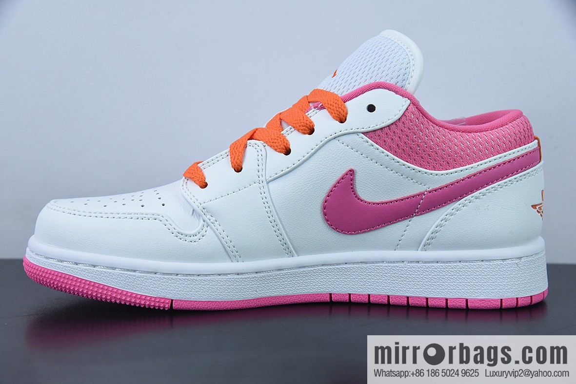 Air Jordan 1 Low AJ1 Joe 1 white pink low top basketball shoe, item number DR9498-168
