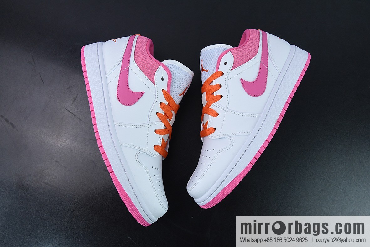 Air Jordan 1 Low AJ1 Joe 1 white pink low top basketball shoe, item number DR9498-168