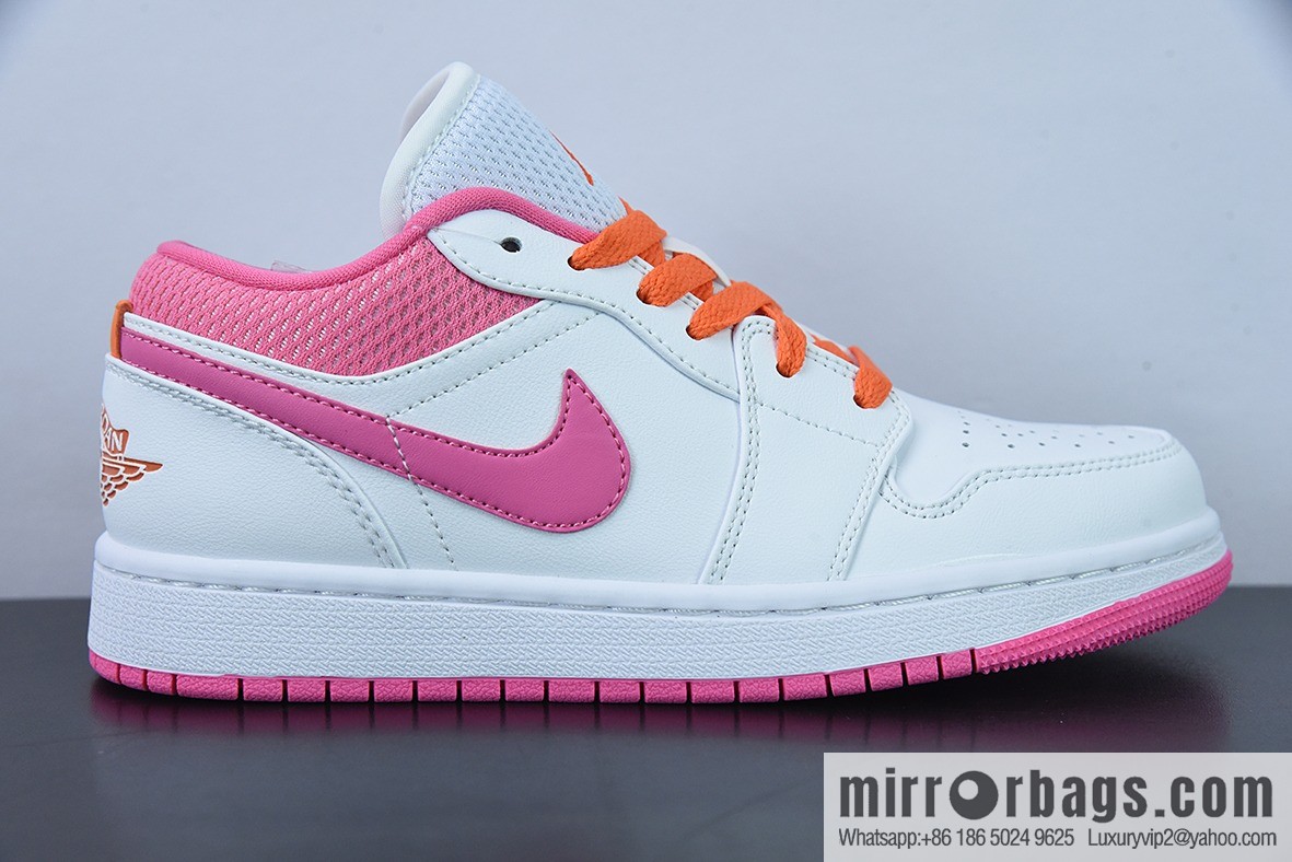 Air Jordan 1 Low AJ1 Joe 1 white pink low top basketball shoe, item number DR9498-168