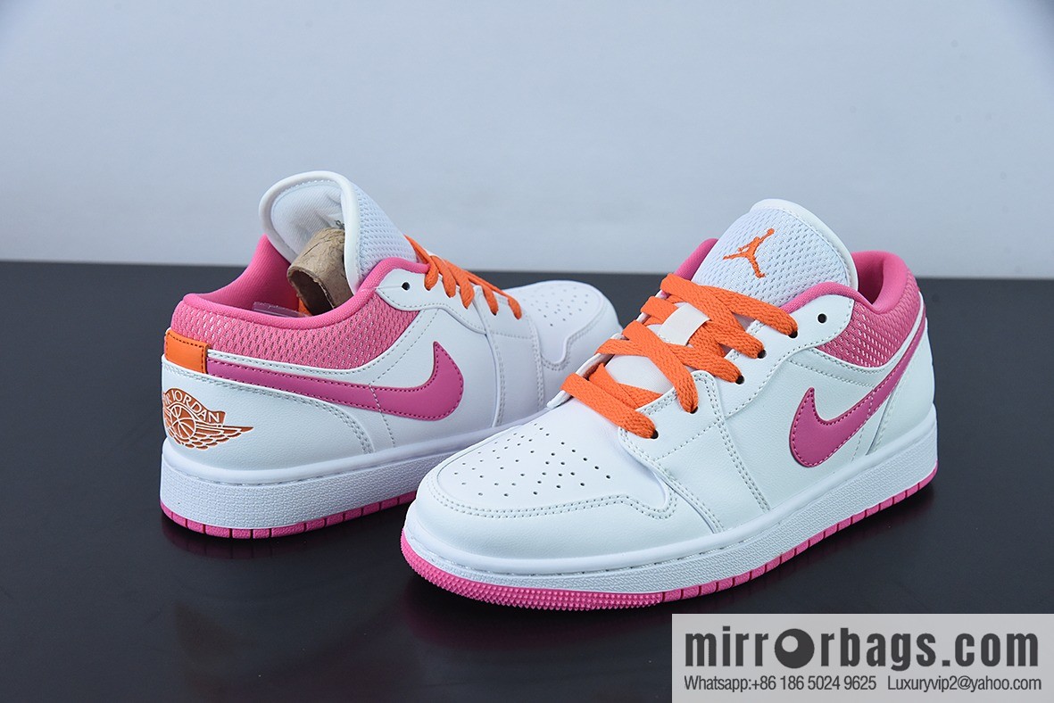 Air Jordan 1 Low AJ1 Joe 1 white pink low top basketball shoe, item number DR9498-168