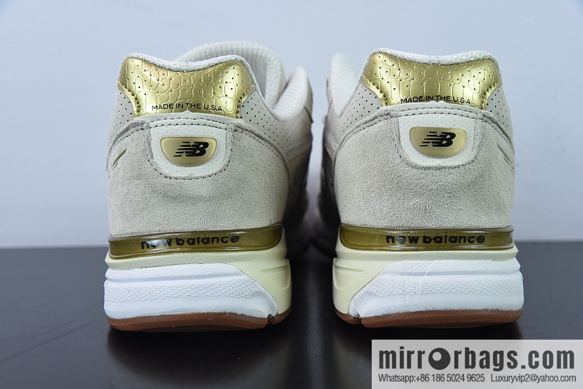 New Balance 990 V4 40th Anniversary Limited Red Label Grey Vintage Running Shoes, Item Number: M990AG4