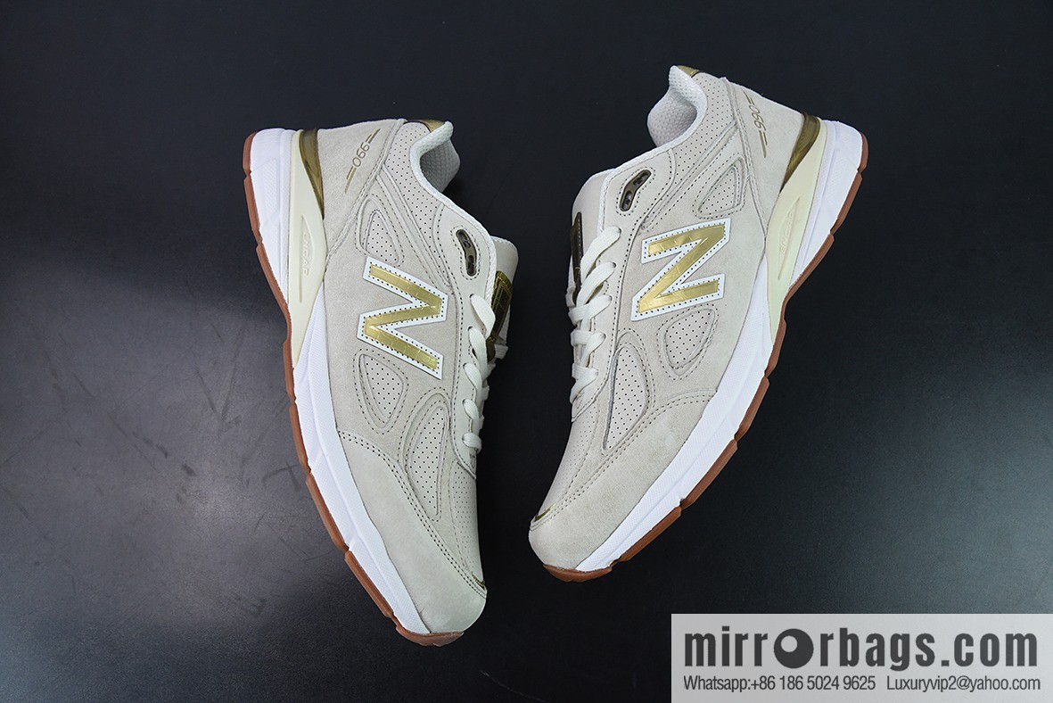 New Balance 990 V4 40th Anniversary Limited Red Label Grey Vintage Running Shoes, Item Number: M990AG4