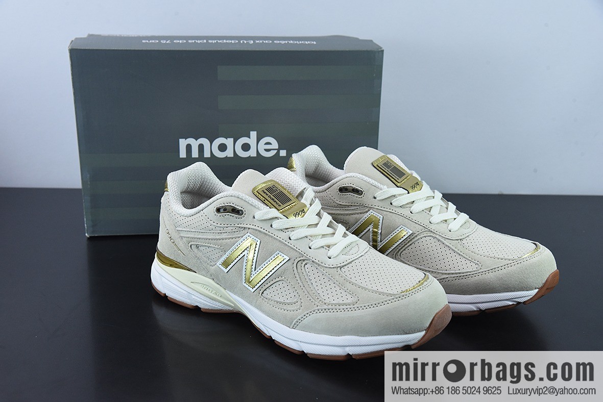 New Balance 990 V4 40th Anniversary Limited Red Label Grey Vintage Running Shoes, Item Number: M990AG4