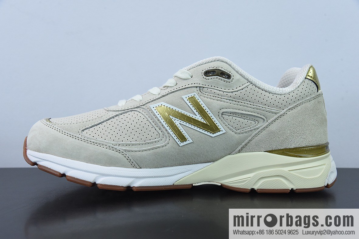 New Balance 990 V4 40th Anniversary Limited Red Label Grey Vintage Running Shoes, Item Number: M990AG4