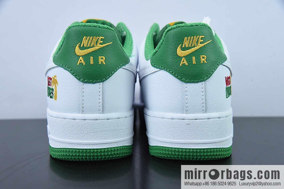Nike Air Force 1 Low 07 Brooklyn Islands White Blue Raw Last Raw Cardboard SKU: DX1156 100
