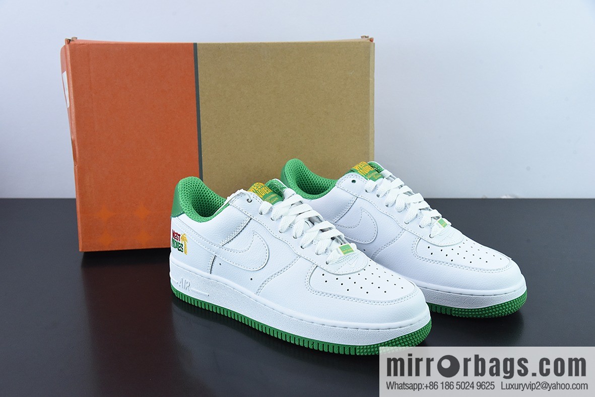 Nike Air Force 1 Low 07 Brooklyn Islands White Blue Raw Last Raw Cardboard SKU: DX1156 100