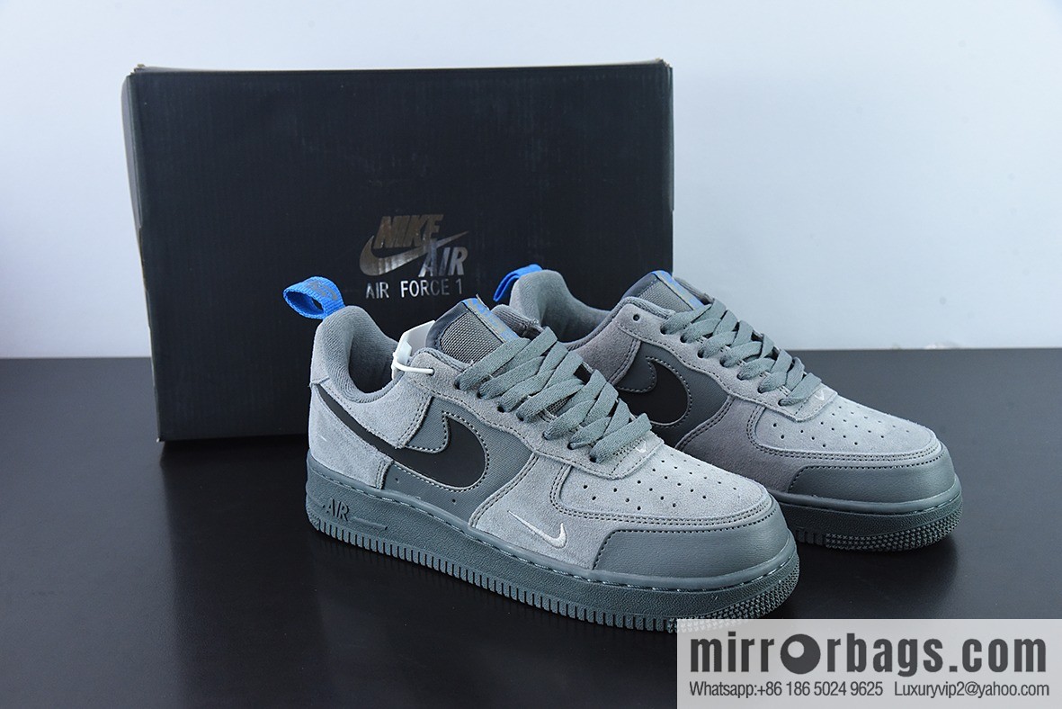 NK Air Force 1 Air Force One sports shoes, turning dark gray blue black double hook official item number: DO6709-002