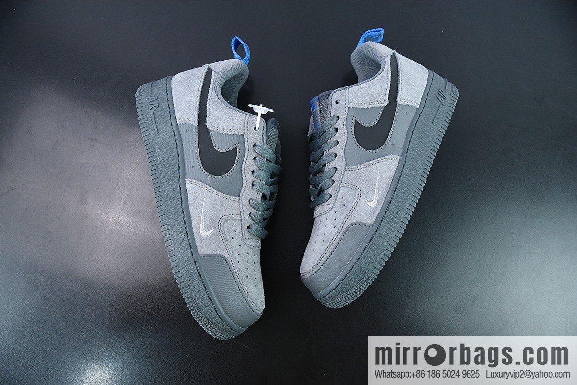 NK Air Force 1 Air Force One sports shoes, turning dark gray blue black double hook official item number: DO6709-002