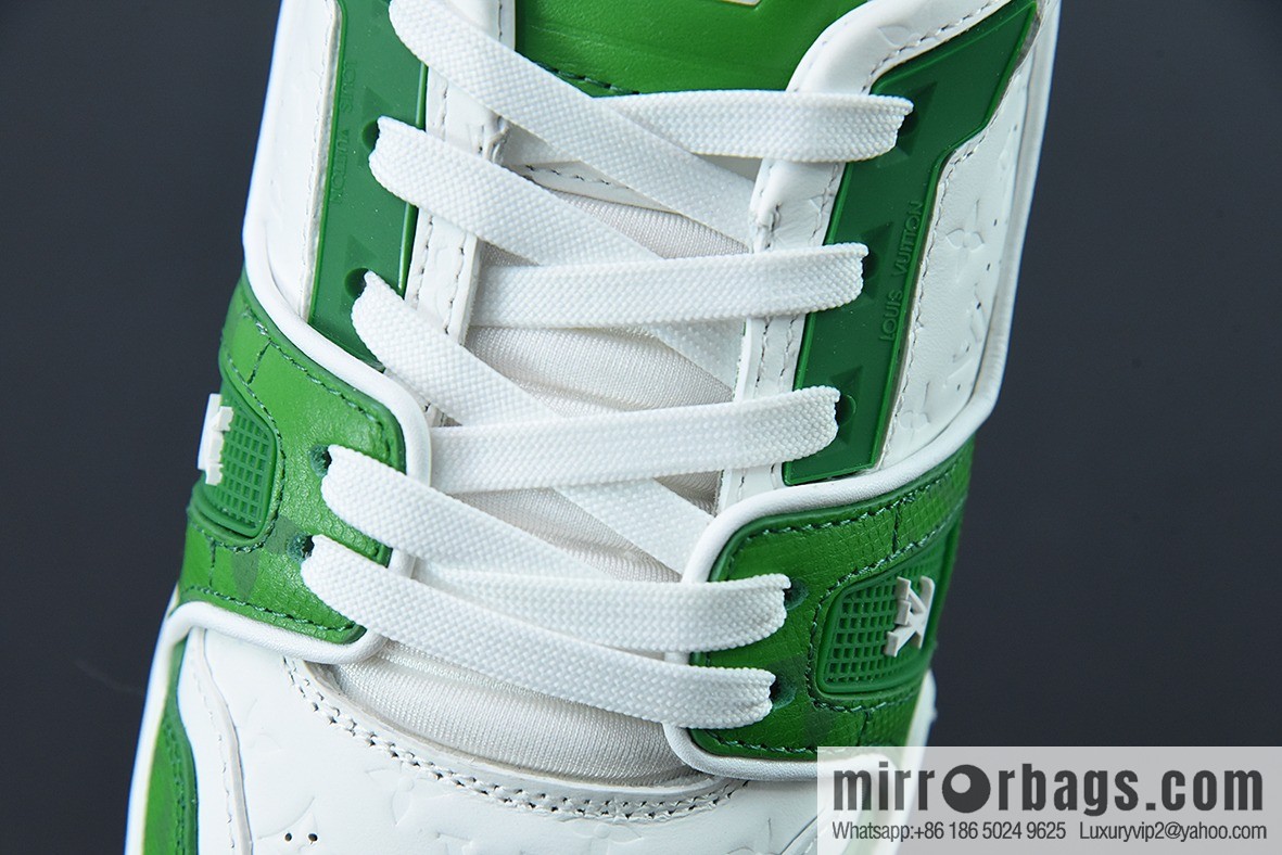 LV/Louis Vuitton 2021s LV Trainer limited joint name, the latest color scheme in autumn men's sneakers