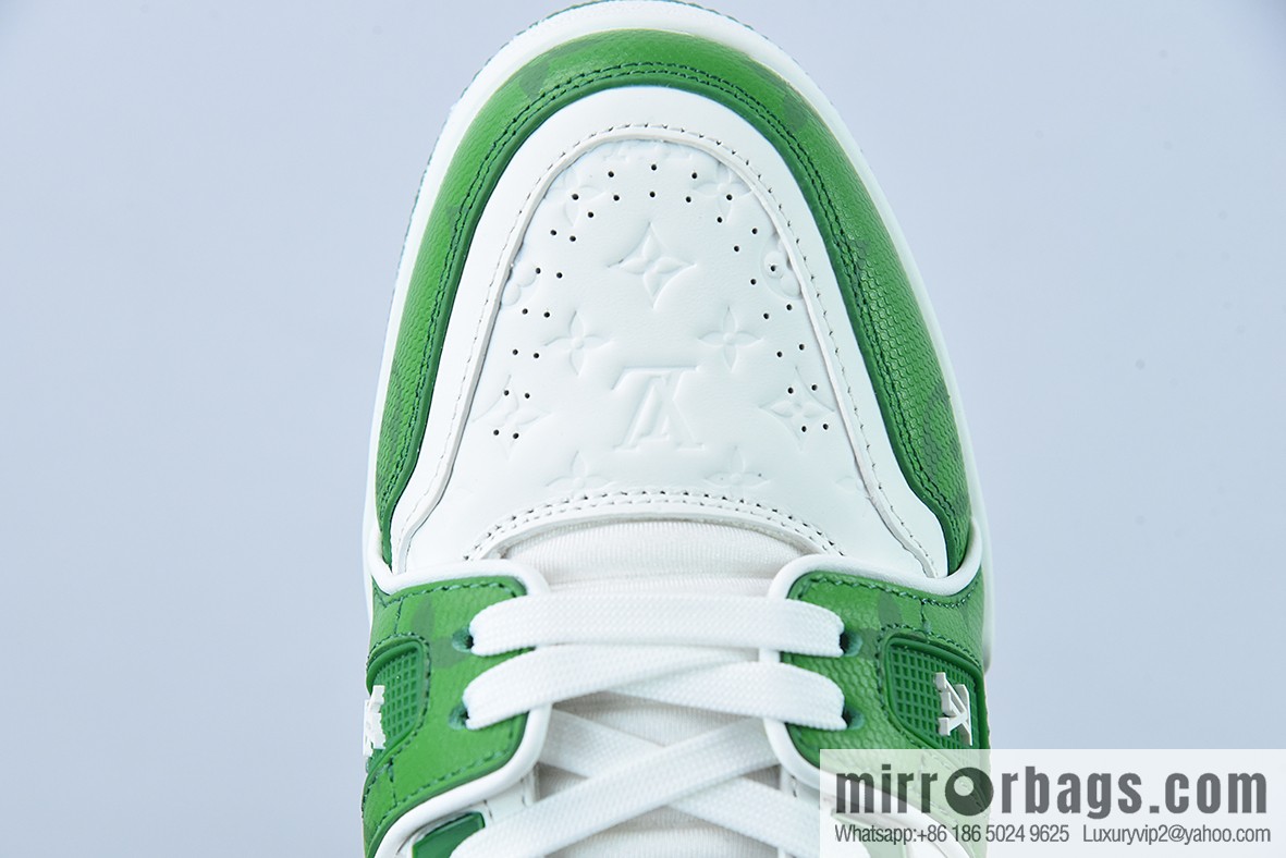 LV/Louis Vuitton 2021s LV Trainer limited joint name, the latest color scheme in autumn men's sneakers