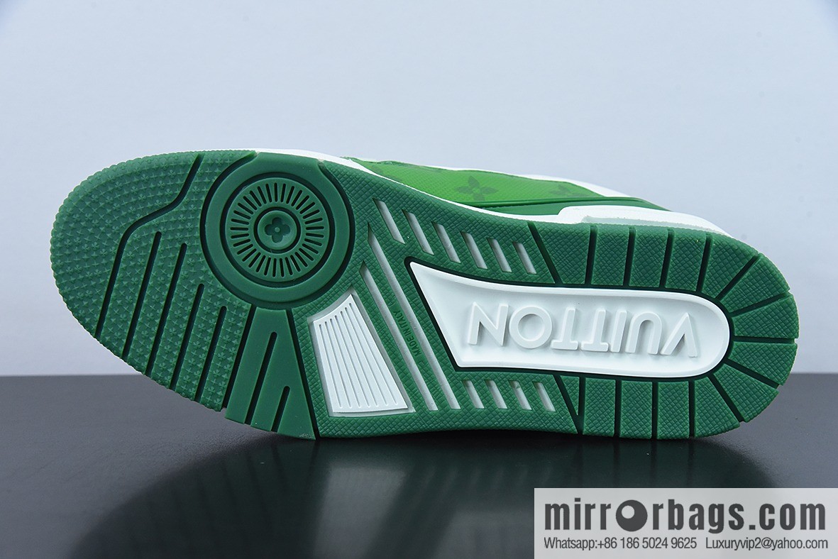 LV/Louis Vuitton 2021s LV Trainer limited joint name, the latest color scheme in autumn men's sneakers