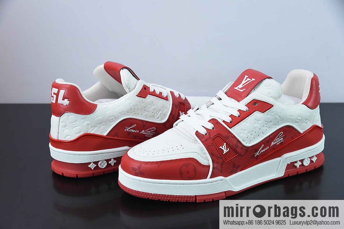 LV/Louis Vuitton 2021s LV Trainer limited joint name, the latest color scheme in autumn men's sneakers