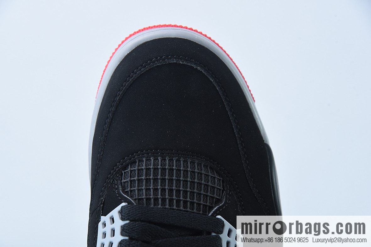 Air Jordan 4 AJ4 Jordan 4th generation basketball shoes/black and red, bull low-top men's basketball shoes, size: 308497-060