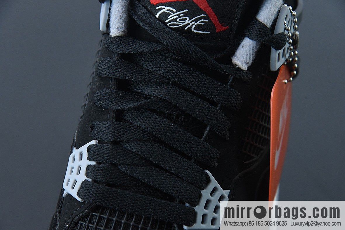 Air Jordan 4 AJ4 Jordan 4th generation basketball shoes/black and red, bull low-top men's basketball shoes, size: 308497-060