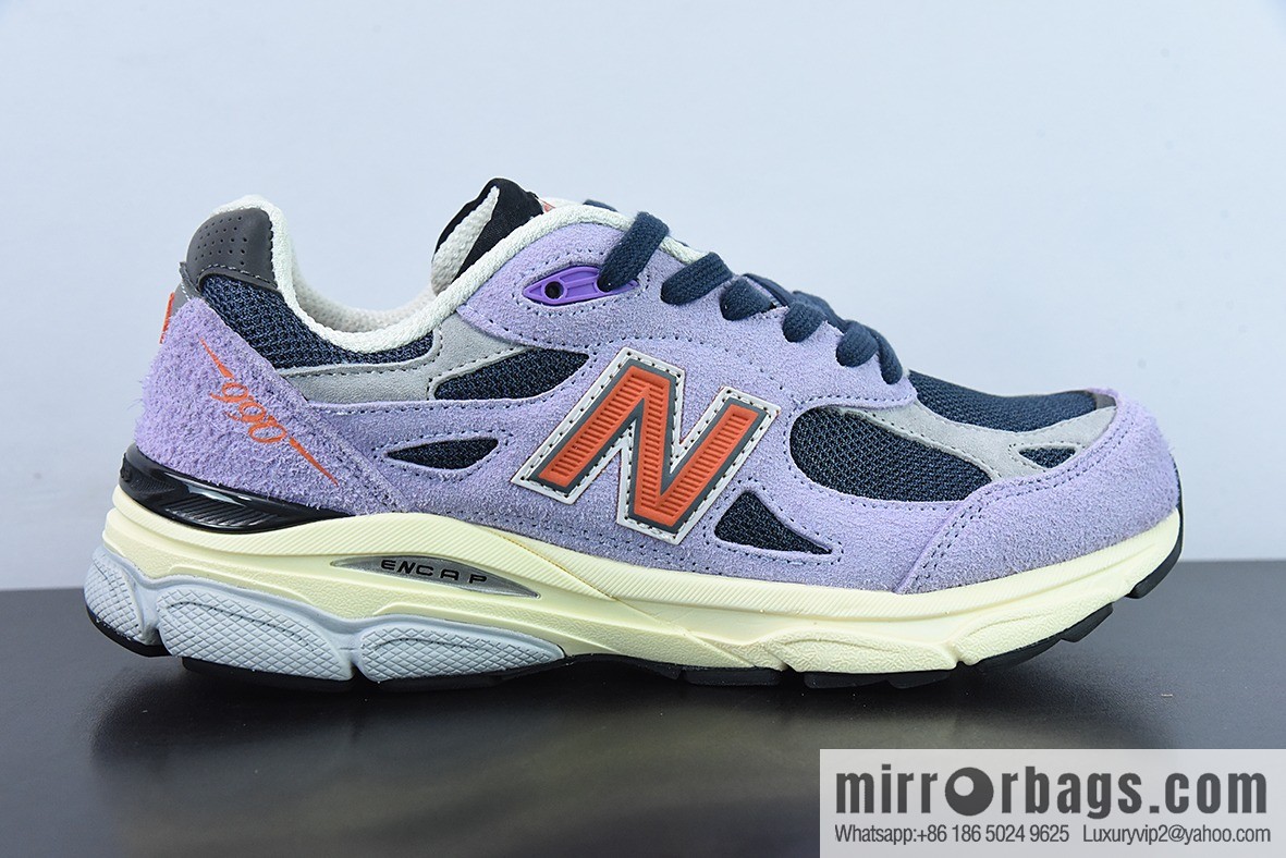 New Balance NB990 series, high-end American Vintage casual running shoes light purple M990TD3