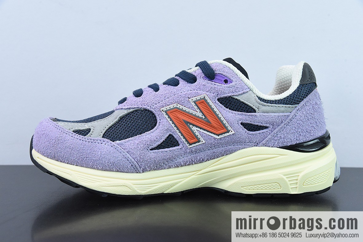New Balance NB990 series, high-end American Vintage casual running shoes light purple M990TD3