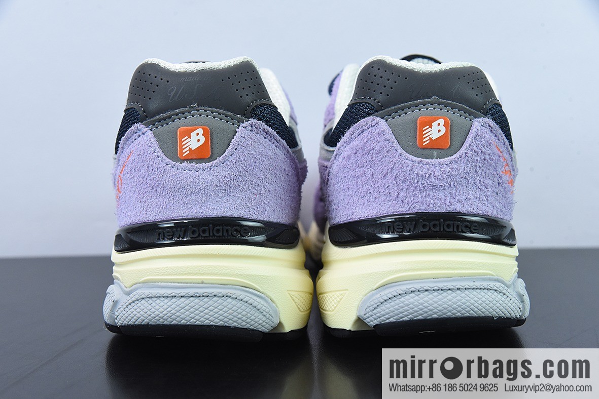 New Balance NB990 series, high-end American Vintage casual running shoes light purple M990TD3