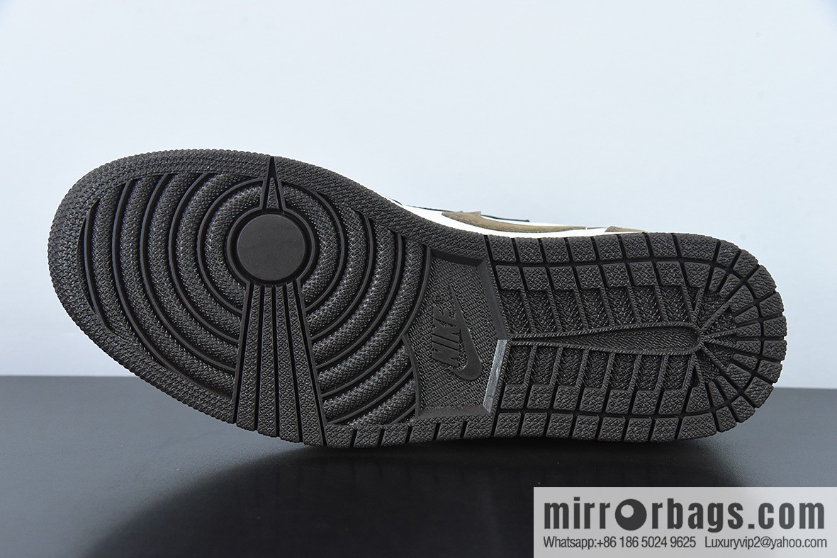 Air Jordan 1 small ts black and white brown Low Dark Mocha low top mocha board shoes, item number: cq4277-105