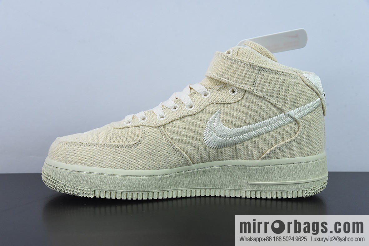 Nike Air Force 1 MID STUSSY joint Unisex High-Top item number: DJ7841 200