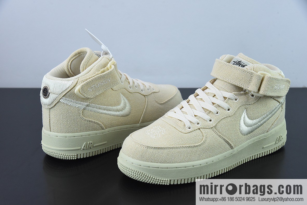 Nike Air Force 1 MID STUSSY joint Unisex High-Top item number: DJ7841 200