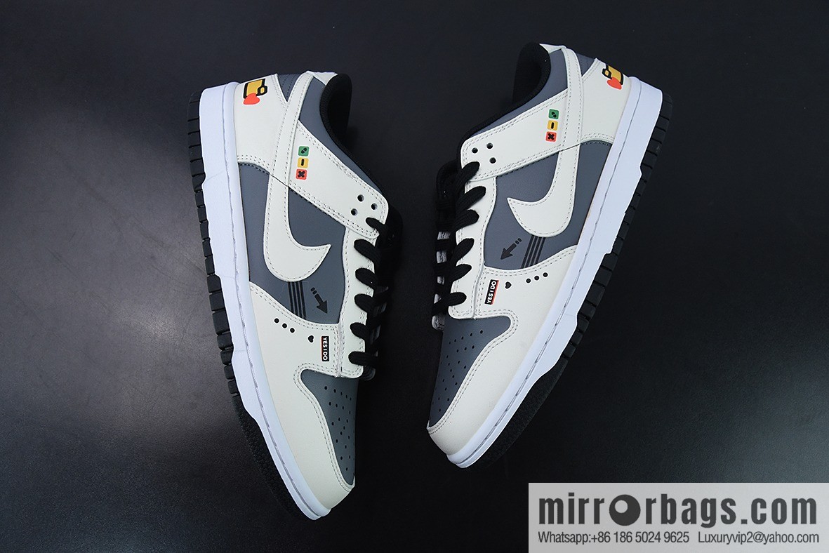 NK Dunk SB Low custom color scheme Video game pixel By You exclusive custom personalized shoes, item number: DD8012-006