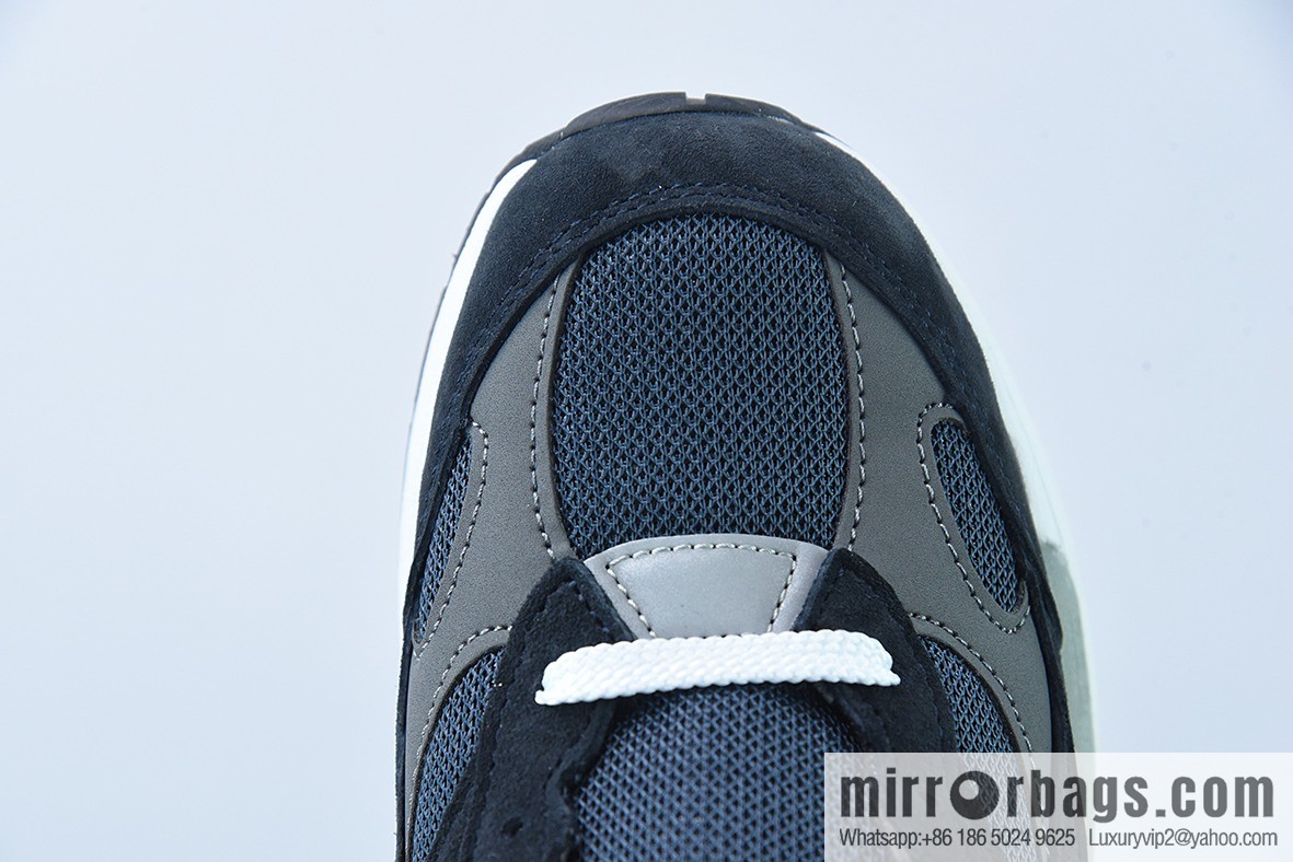 New Balance M992GG New Balance NB992 President Vintage Jogging Shoes, Navy Blue, Correct 3M Reflective