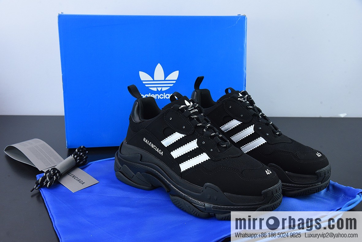 Balenciaga x Adidas Clover Triple S Daddy Shoes, Balenciaga sneakers
