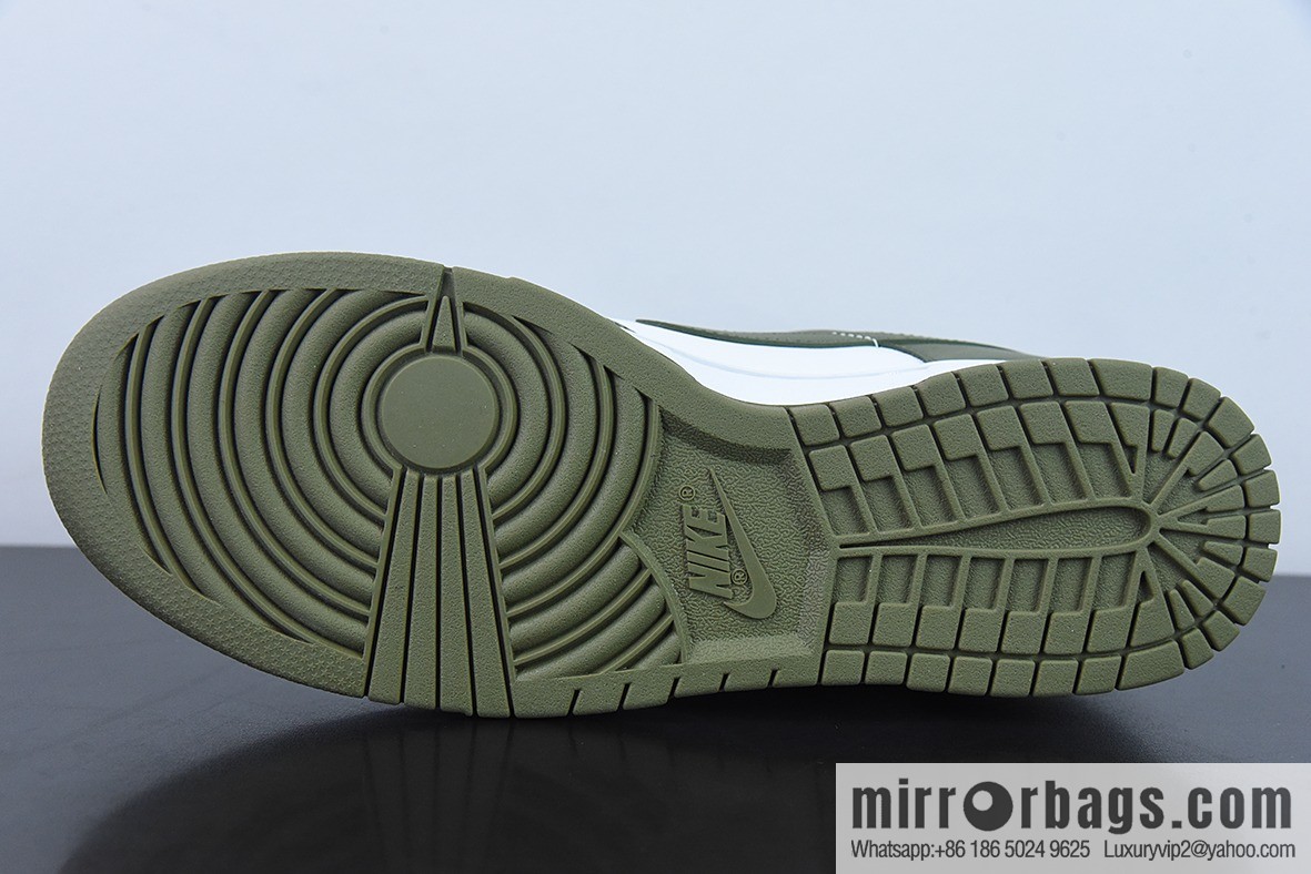 Nike Dunk Low Medium Olive white olive green casual shoes item number: DD1503-120
