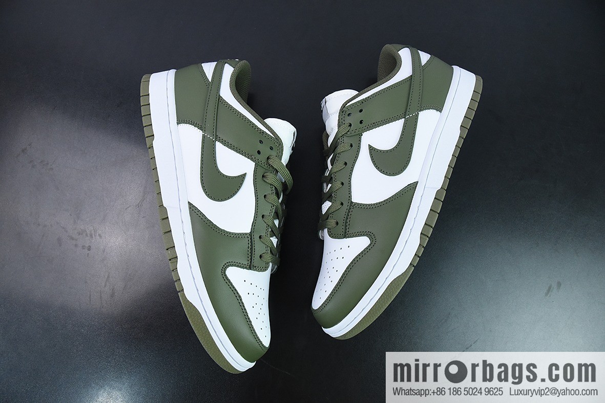 Nike Dunk Low Medium Olive white olive green casual shoes item number: DD1503-120
