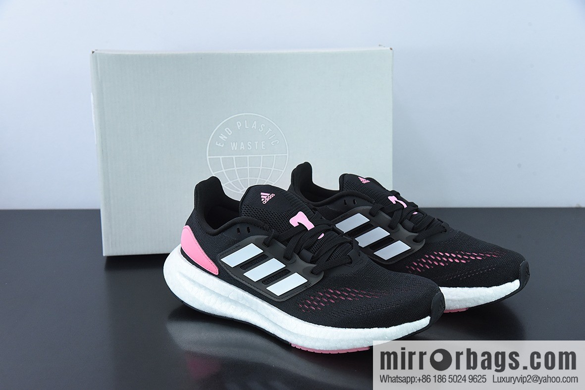 AD Pureb Boost hd Wnte U MEN new color scheme UB8.0 black and white pink women sneakers Part Number: HQ1458