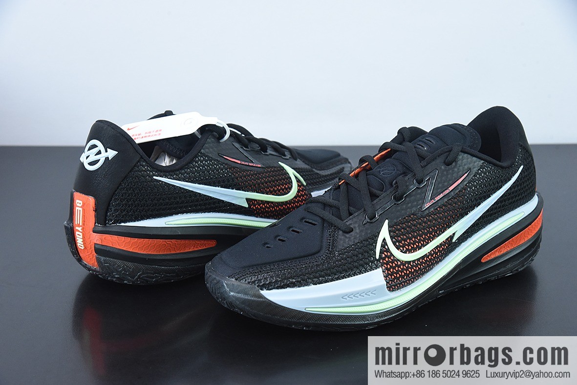 Nike Air Zoom G.T. Cut EP shock absorption non-slip low-top actual basketball shoes, black and red, official item number: CZ0176-001
