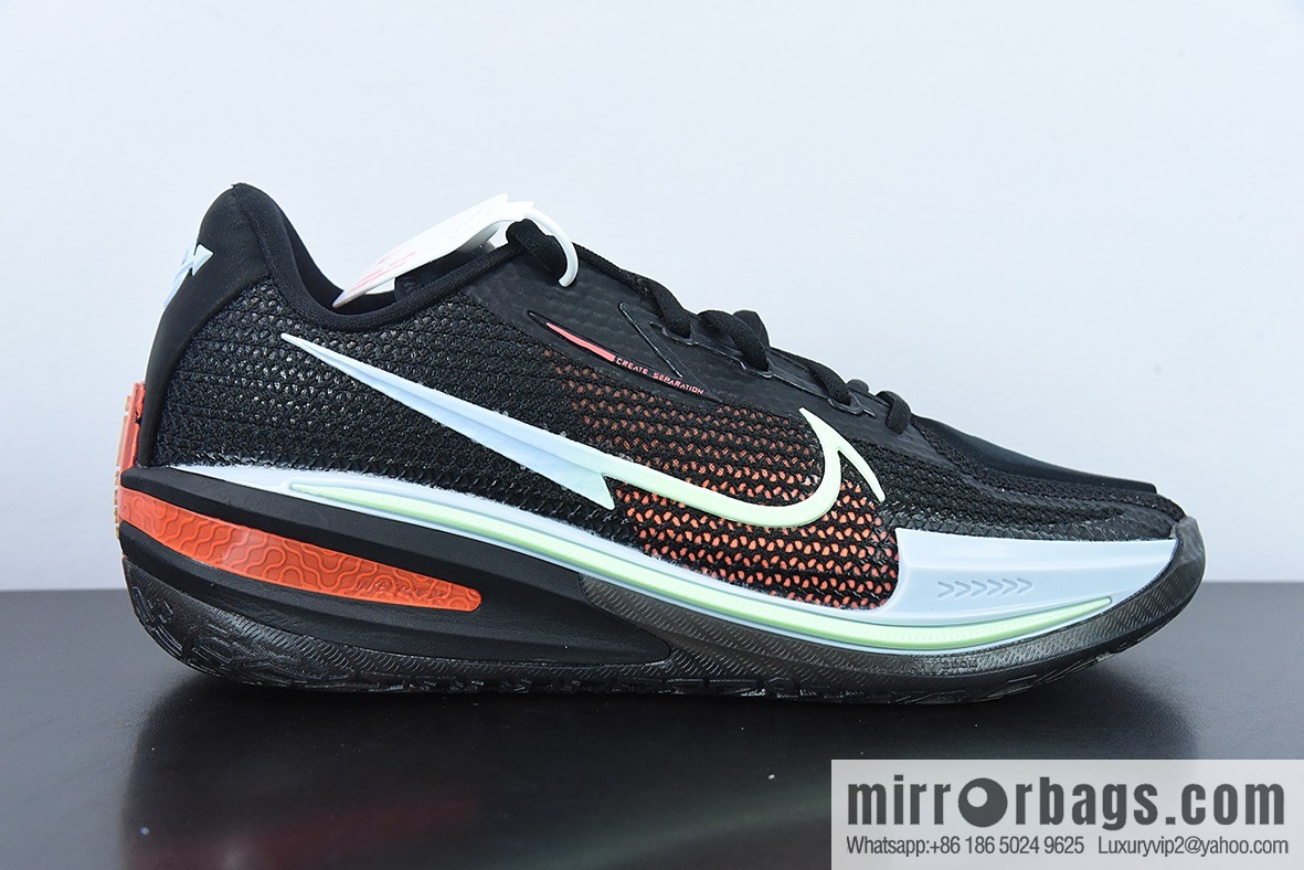 Nike Air Zoom G.T. Cut EP shock absorption non-slip low-top actual basketball shoes, black and red, official item number: CZ0176-001