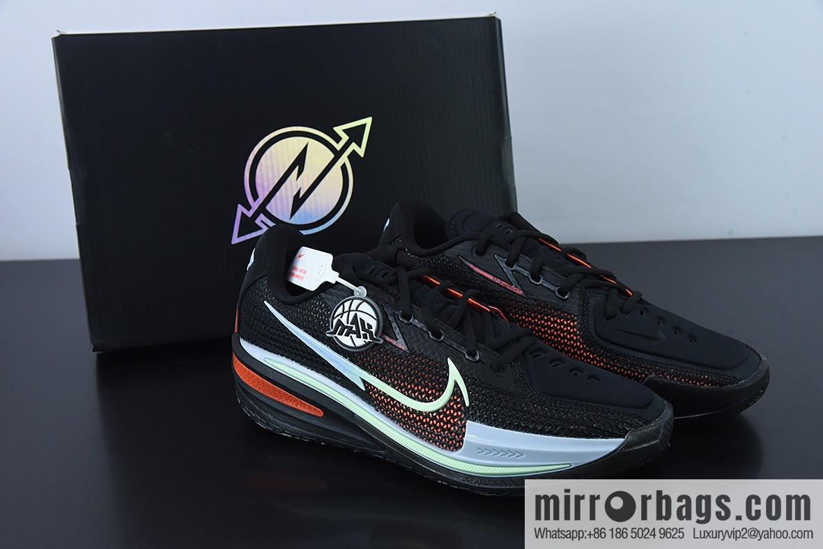 Nike Air Zoom G.T. Cut EP shock absorption non-slip low-top actual basketball shoes, black and red, official item number: CZ0176-001