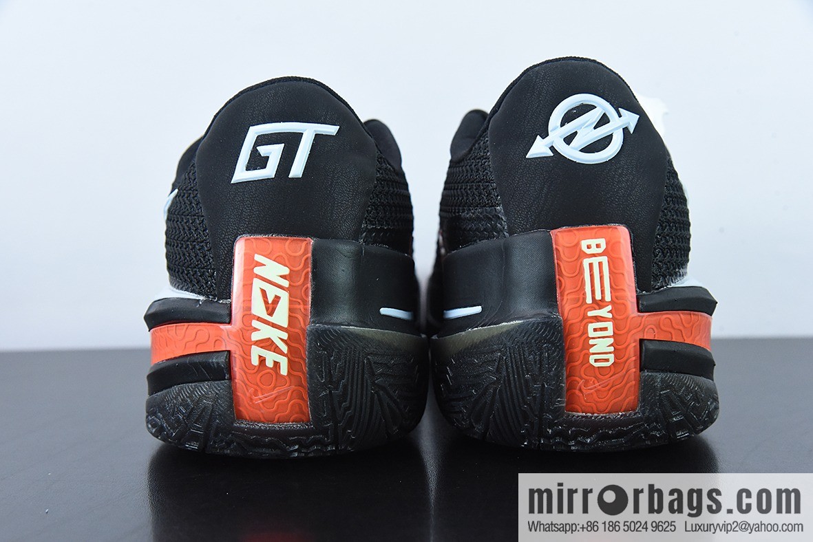 Nike Air Zoom G.T. Cut EP shock absorption non-slip low-top actual basketball shoes, black and red, official item number: CZ0176-001
