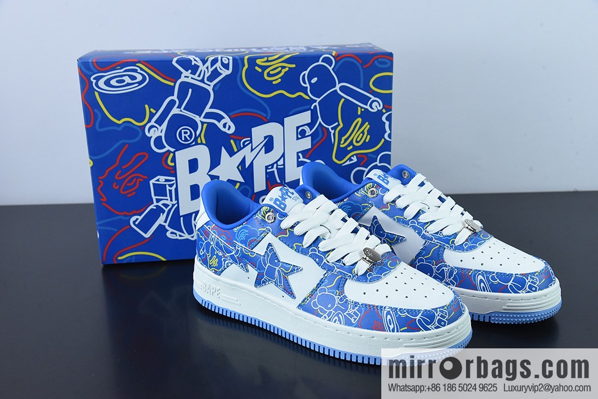 Bape x Air Force 1 '07 Low Dazzling Blue Violent Bear Unisex Same Casual sneakers Official item number 1H73191913
